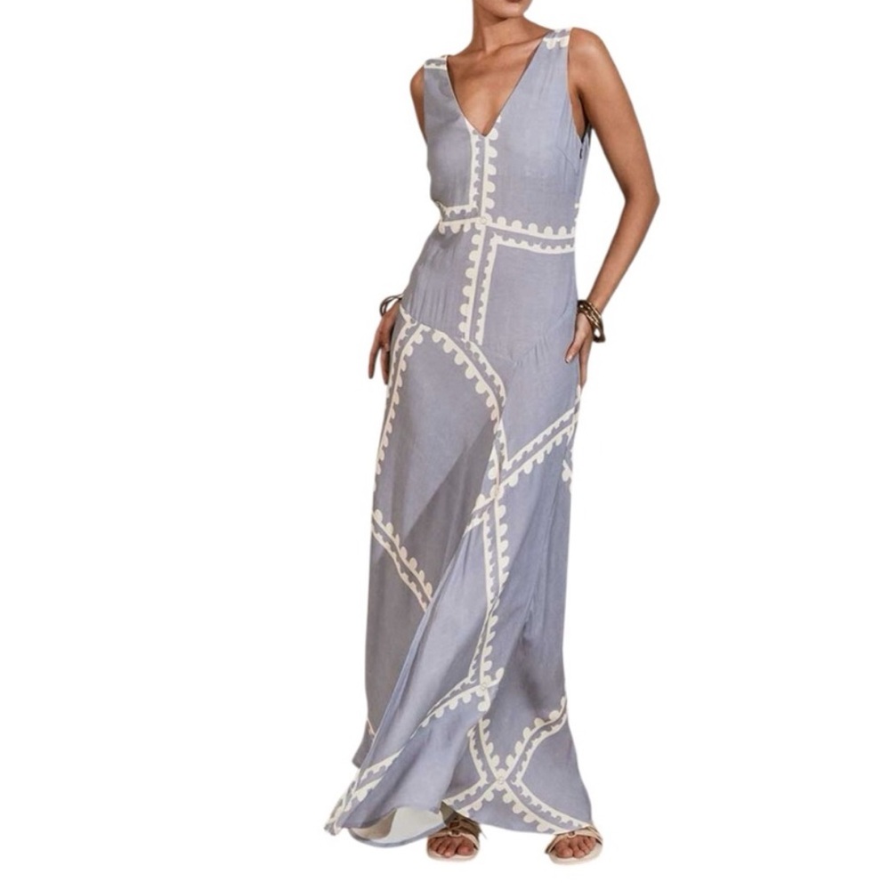 New MON RENN SERAPE MIDI DRESS - Picture 4 of 16
